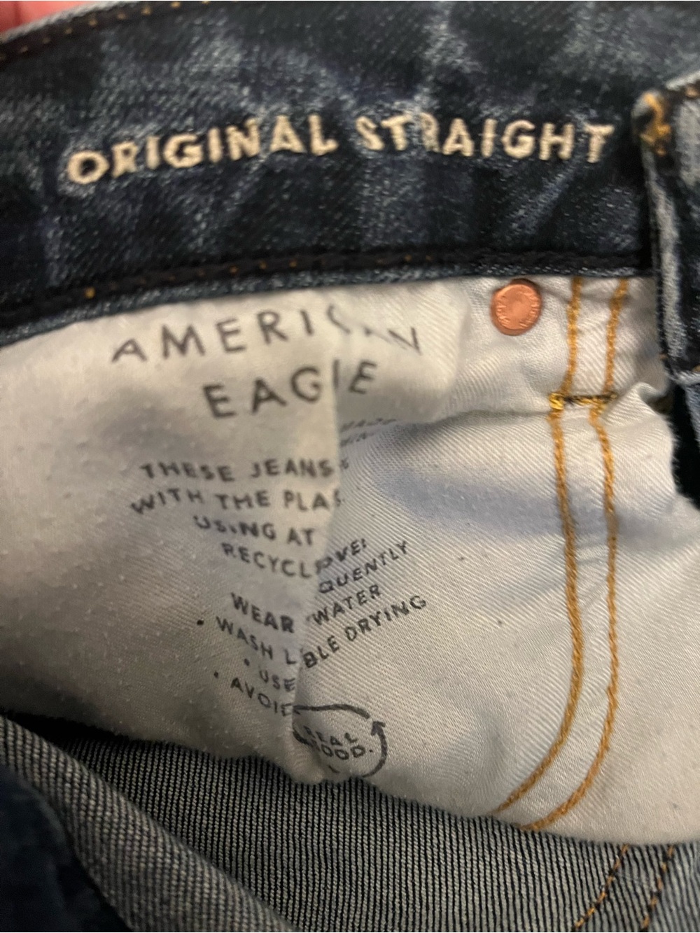 American Eagle Outfitters Men's Original Straight Jeans - Indigo
